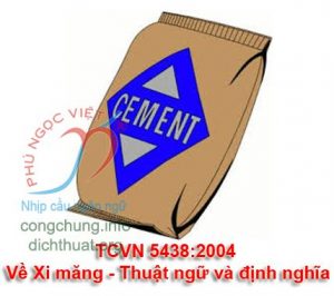 TCVN 5438:2004 Về Xi măng - Thuật ngữ và định nghĩa