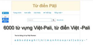 6000 từ vựng Việt-Pali, từ điển Việt -Pali